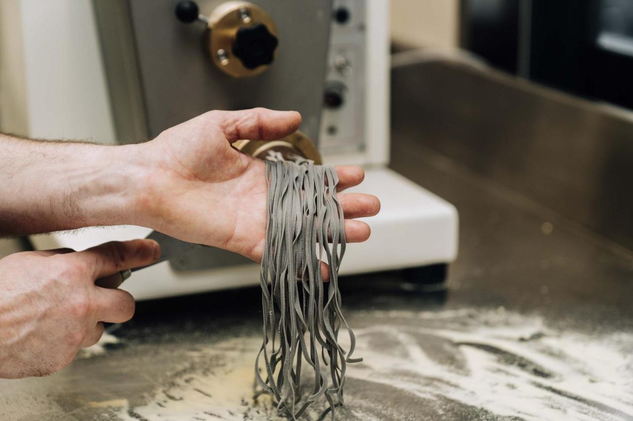 Peppers Waymouth Hotel Adelaide Eksteriør bilde Pasta being made with a pasta machine